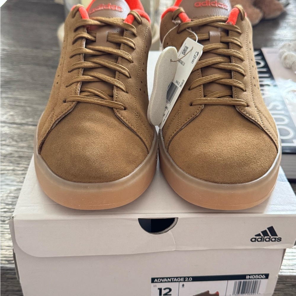 Adidas Tan Sneakers Classic Low-Top Style